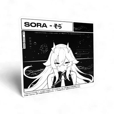 Shiny Sora Hard Resin Gaming Mouse Pad with infused Glass - Image 1 of 4