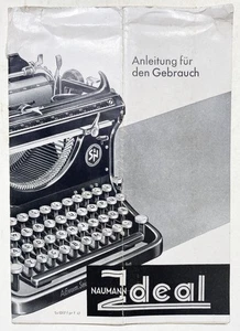 Erika Naumann Seidel Schreibmaschine / Ideal Anleitung für den Gebrauch 19340 - Bild 1 von 1