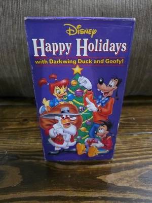 Happy Holidays With Darkwing Duck And Goofy Walt Disney VHS Goof Troop Christmas - Image 1 of 4
