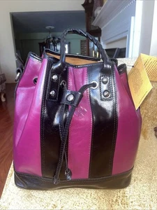 Patricia Nash Giazza Large Top Handle Crossbody Leather Strap Bucket Bag - Picture 1 of 21