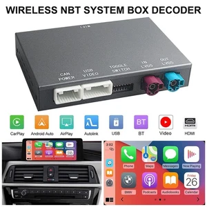 Wireless CarPlay Android Auto Decoder Box für BMW 1 2 3 4er mit NBT System - Bild 1 von 12