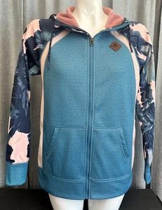 Burton Womens Hoodie Warm Sweatshirt Jacket Pink Blue Size Small - Picture 1 of 16