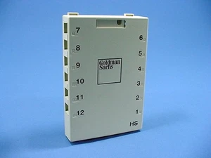 Leviton Goldman Sachs Ivory 12Port Quickport Surface Mount Housing Box 41089-12I - Picture 1 of 4