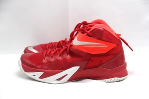 Nike LeBron Zoom Solider 8 TB Shoes Men’s Sz 11.5 Red HI Top Sneaker 653648-606 - Picture 1 of 7