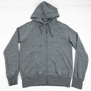 Icebreaker Merino Wool Hooded Jacket Men's Medium Knit Full Zip Heather Gray - Bild 1 von 13