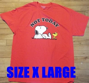 SNOPPY NOT TODAY TEE X LARGE - Picture 1 of 9