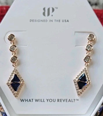 PENDIENTES CUMPLEAÑOS SEPTIEMBRE BP RBP8171 "Starlight Wonders" LC Zafiro Sobre Oro Rosa Foto 1 de 3