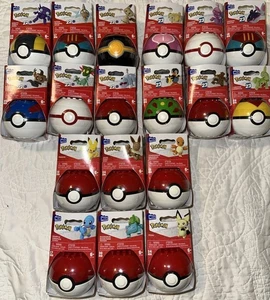 NIB Set Of 18 Sealed MEGA Pokemon Poké Ball Figures Series 22, 23 & More! - Picture 1 of 10