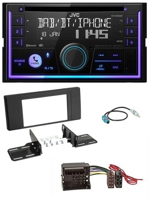JVC MP3 USB 2DIN DAB Bluetooth CD Autoradio für Land Rover Range Rover Vogue L32 - Bild 1 von 4