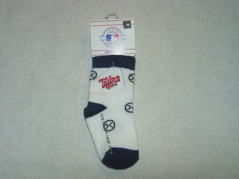 MLB Baseball Minnesota Twins Youth Infant Baby Socks Sz 5-6 1/2 NWT Cover