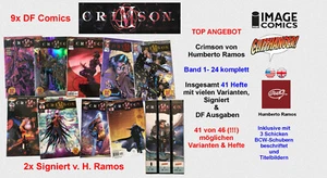 CRIMSON - Humberto Ramos 1-24 kpl. - 41 Hefte Signiert & Lim. & Varianten Comics - Bild 1 von 13