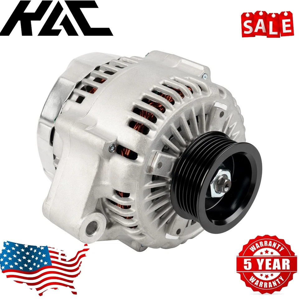 Alternator 13835N for Acura TL 1999 2000-2003; CL 2001-2003 3.2L V6 105Amp CW S6 - Image 1 of 4