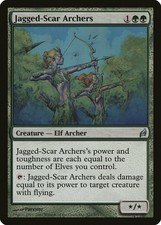 Jagged-Scar Archers Lorwyn HEAVILY PLD Green Uncommon MAGIC MTG CARD ABUGames