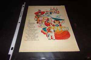 Bolso Publicitario Muñecas Hallmark Vintage Cenicienta Pequeña Miss Muffett Cordero 1948 - Imagen 1 de 8