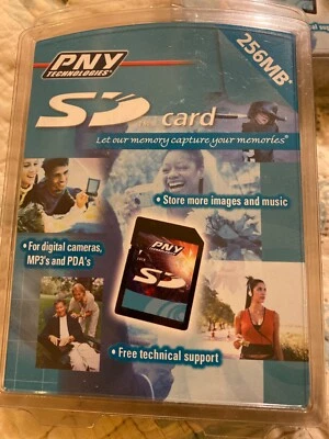 PNY Technologies PSD256-RF 256MB SD Card (BRAND NEW!) - Image 1 of 2