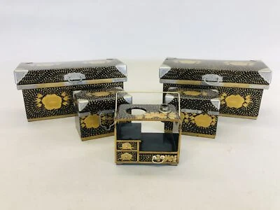 Y5641 HINA DOLL Doll's Festival Makie miniature chest Nagamochi Japan antique - Image 1 of 4