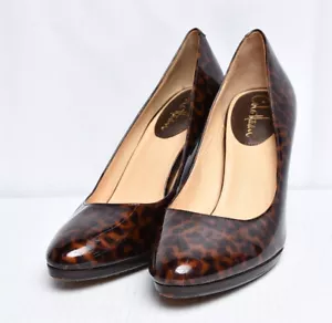 Cole Haan d27782 Air Technology Patent Leather Animal Print Classic Pumps Sz 9 - Picture 1 of 7