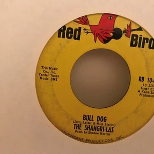 THE SHANGRI - LAS 7" VINYL SINGLE , BULL DOG / I CAN NEVER GO HOME - Picture 1 of 2