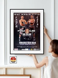 CARL FROCH vs. JEAN PASCAL : Original Promo Onsite Boxing Fight Poster (SHOP) - Picture 1 of 8