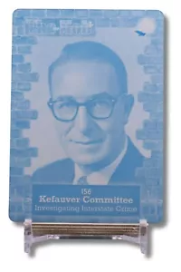Kefauver Committee 2023 Historische Autogramme The Mob 2 Cyan Druckplatte 1/1 - Bild 1 von 4
