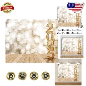 Washable 10x8ft Gold Backdrop for New , Graduation & Birthday Festivities - Picture 1 of 6