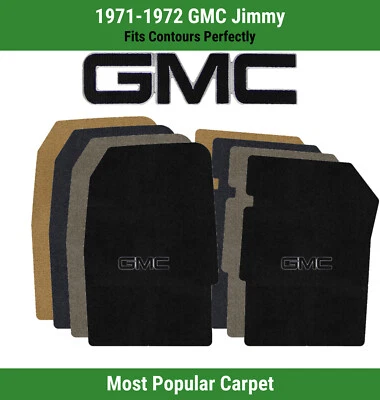 Alfombrillas de primera fila Lloyd Ultimat para GMC Jimmy 1971-1972 con logotipo GMC 1 negro Foto 1 de 4