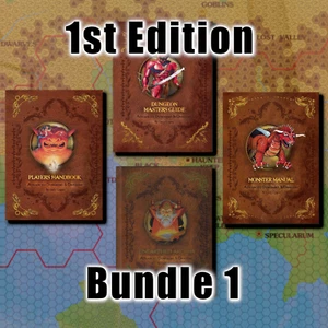 HARDCOVER! 1E Bundle 4 Books! Advanced Dungeons and Dragons PH, DMG, MM and UA - Picture 1 of 5