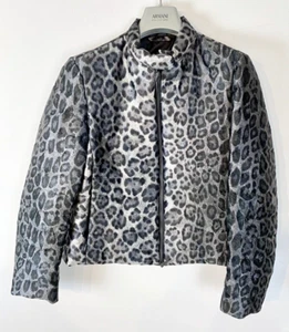 Armani Collezioni Leopard Daunen gefütterte Jacke, Größe 42/6 - $ 1.075 Neu mit Etikett - Bild 1 von 12