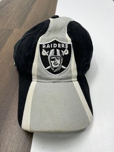 NFL x Reebok Gray Oakland Raiders Strap Back Hat Cap Football - Picture 1 of 15