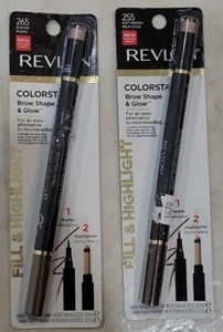 [2] REVLON COLORSTAY 265 Blonde & 255 soft brown Brow Shape & Glow New - Picture 1 of 9