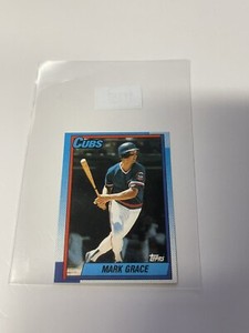 1990 Topps Double Header Mark Grace  **011357