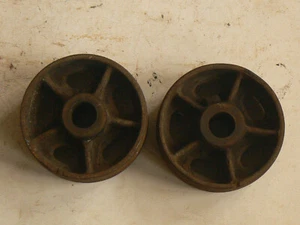 Eisenräder,Eisenrolle,Schwerlasträder,Metall,Konvolut,alt.gebraucht - Bild 1 von 16