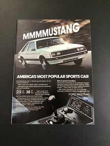 1981 FORD MUSTANG ORIGINAL VINTAGE PRINT AD ADVERTISEMENT PRINTED - Picture 1 of 1