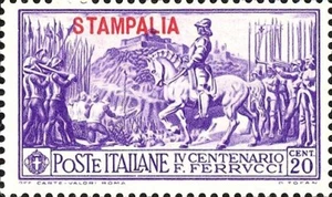 STAMPALIA 1930 - 4º centenario della morte di Francesco Ferrucci (MH) - Picture 1 of 5