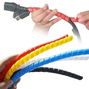 Wrap Tube Colorful Wire Organizer Spiral Wire Winding Pipe Cable Sleeves Casing. - Picture 1 of 16
