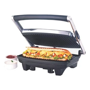 Sandwichera Borosil Jumbo Grill 1000W Platos Abre 105° Libre de BPA y PTFE - Imagen 1 de 7