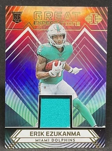 2022 Panini Illusions ERIK EZUKANMA (RC) Dolphins Great Expectations Patch - Picture 1 of 2