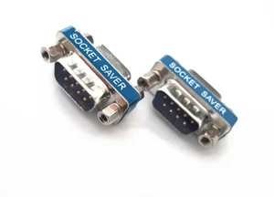 2X Set L-COM Slimline Socket Saver DB9 Male-Female  -Free Shipping - Picture 1 of 3