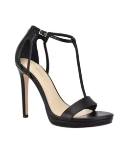 New-Guess Leather T-Strap Stilettos 7.5 $99 - Picture 1 of 6
