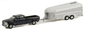 GREENLIGHT 1:64 2021 Ram 3500 Laramie Crew Cab with Aerovault MKII Trailer - Picture 1 of 1