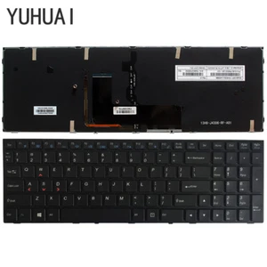 Original for Clevo MP-13H83USJ430B 6-80-P6500-013-1 US KEYBOARD BACKLIT - Picture 1 of 5