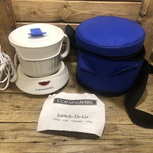 Corning Ware Portable Lunch-To-Go With Box Mug Lid Warmer Bag MW-20 Tested - Picture 1 of 9