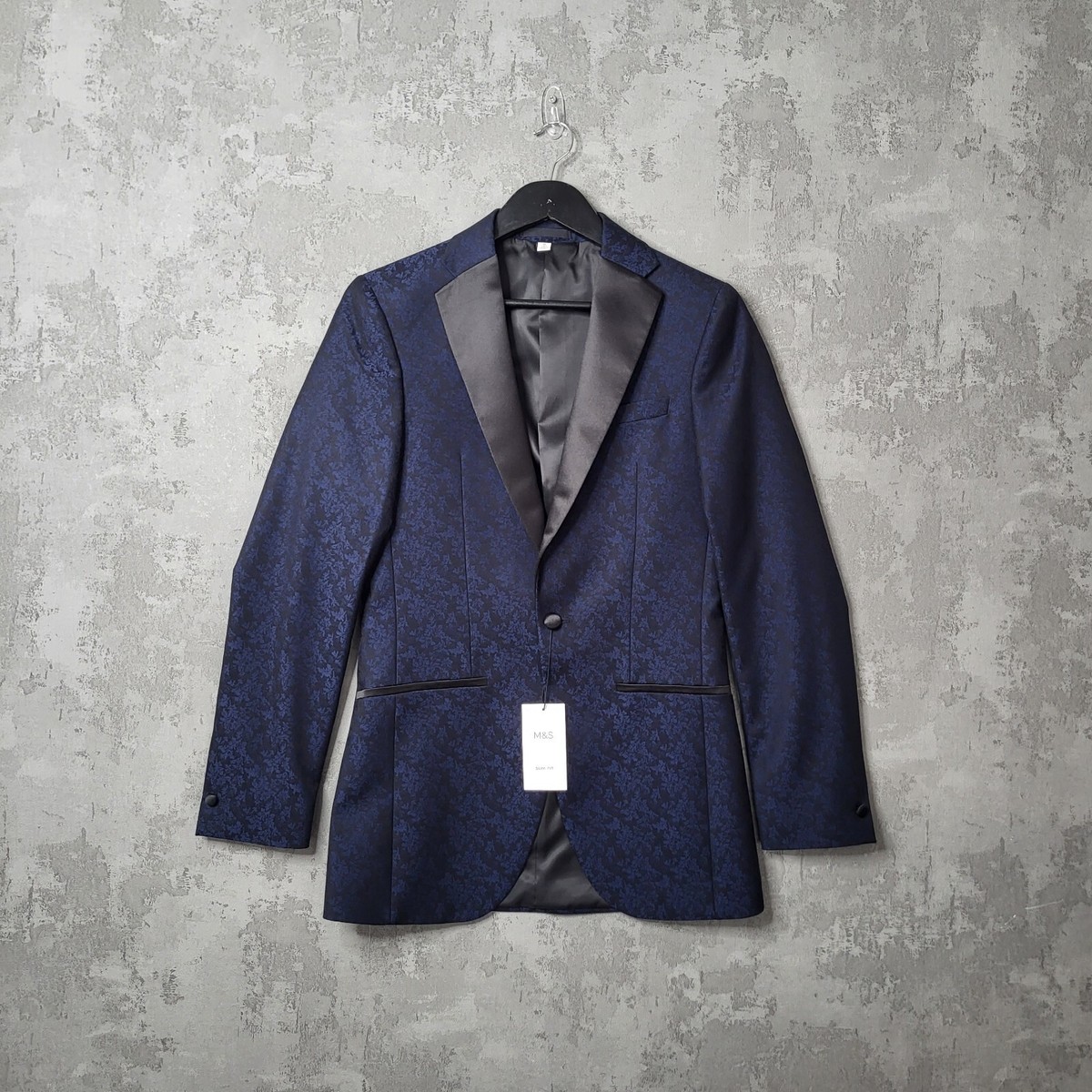 COOFANDY Men's Floral Tuxedo Jacket Jacquard Suit Jacket Slim