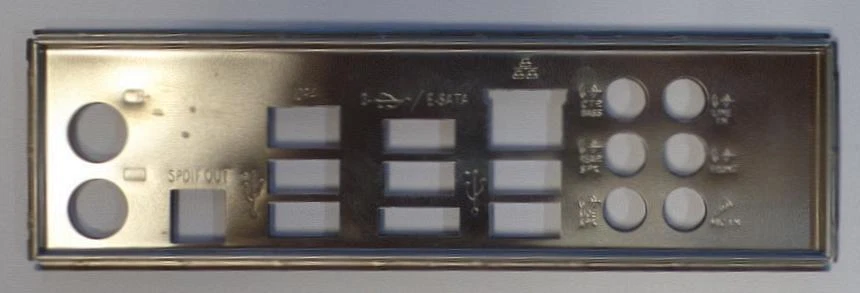 ASUS P5Q Turbo Blende - Slotblech - IO Shield   #33069 - Bild 1 von 1