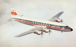 National Airlines Star Airplane, early postcard, unused 