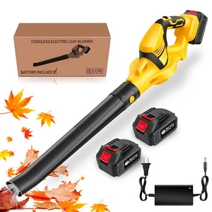 Upgraded Cordless Leaf Blower 540CFM Handheld Electric Leaf Blower With 2Battery - Picture 1 of 11