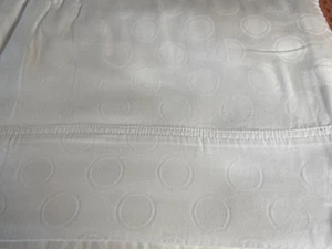 Franco Brocade King Flat Sheet White 100% Cotton Made in Pakistan - Picture 1 of 9