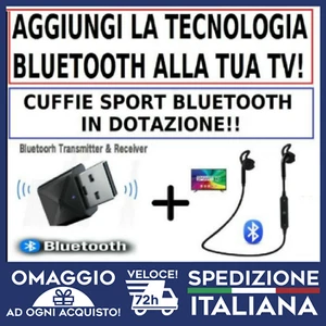 Trasmettitore Ricevitore Bluetooth AUX Smart TV + Auricolari Bluetooth 🇮🇹 - Foto 1 di 5
