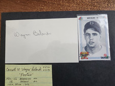 3x5  Wayne  Belardi  Baseball  Autograph Alex Stern Collection