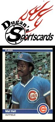 1984 Fleer #493 Mel Hall - Image 1 of 2